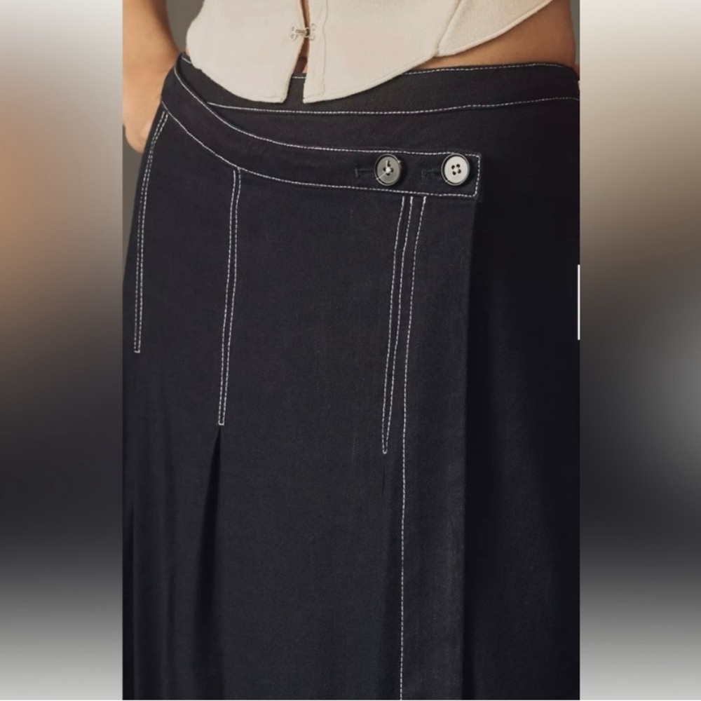 Anthropologie Maeve Edie asymmetrical midi skirt NWT size 10
